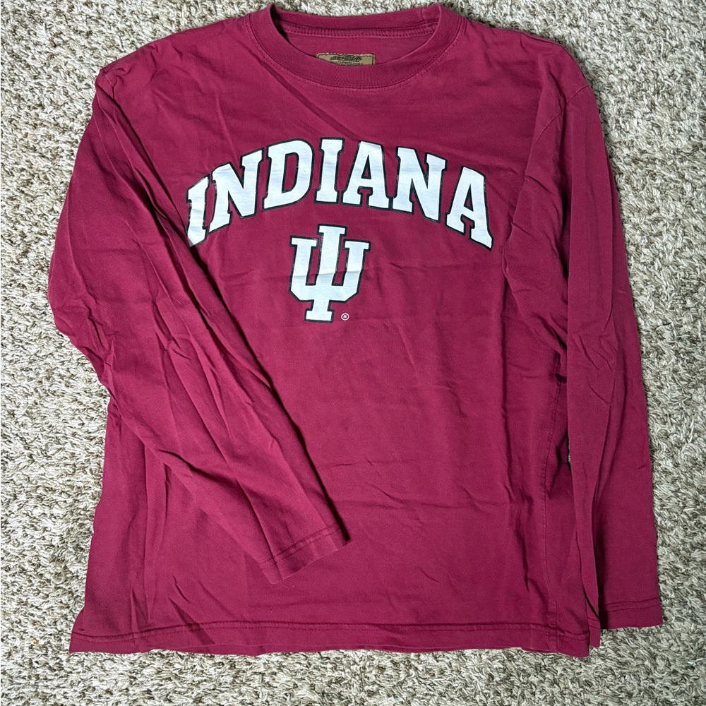 Indiana University Long Sleeve Tee - Red